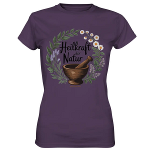 Heilkraft der Natur – Pflanzliches Logo - Ladies Premium Shirt Bright Lights Arts