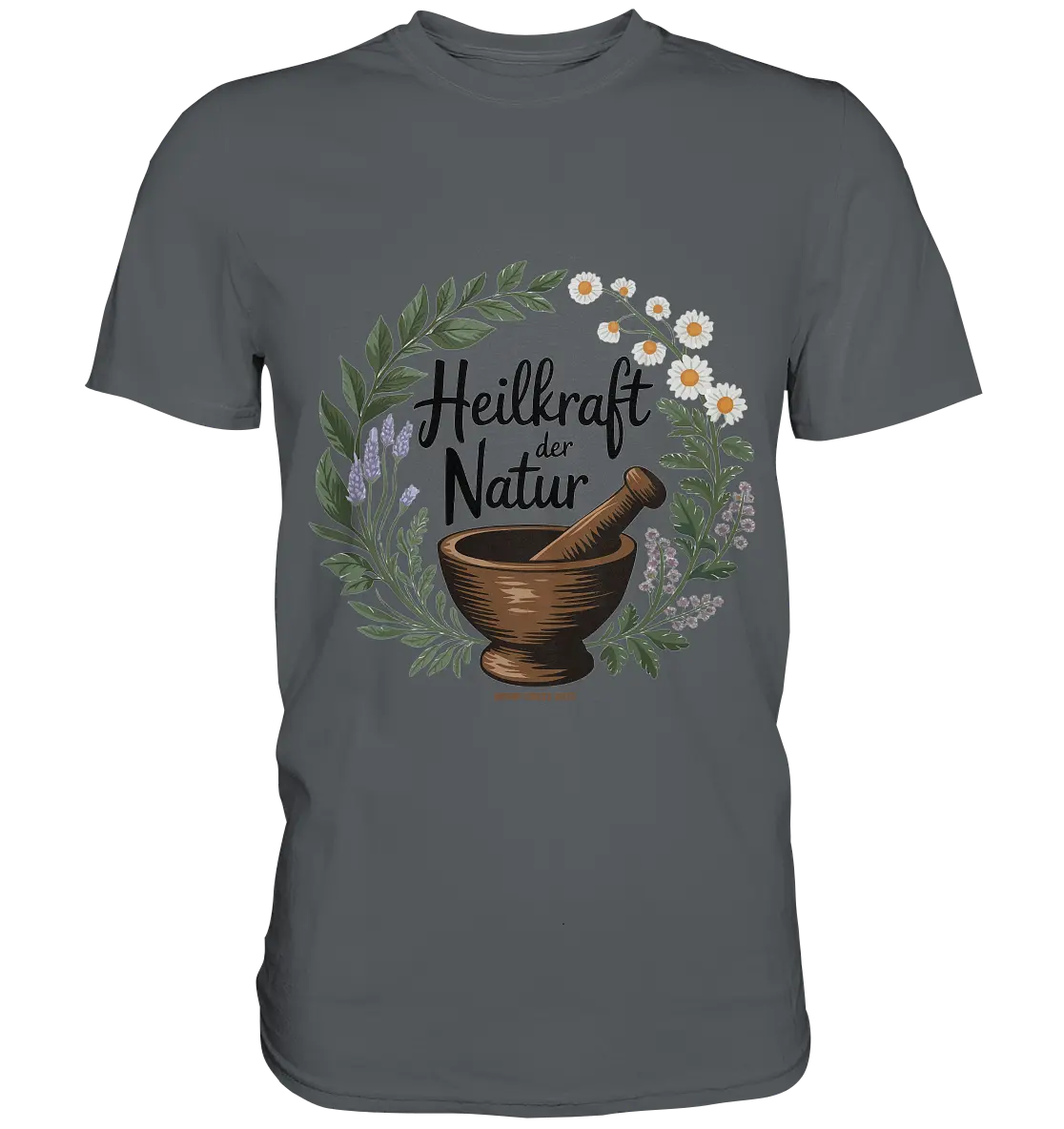 Heilkraft der Natur – Pflanzliches Logo - Premium Shirt Bright Lights Arts