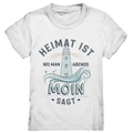 Heimat ist, wo man Moin sagt der Leuchtturm - Kids Premium Shirt Bright Lights Arts