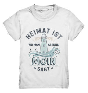 Heimat ist, wo man Moin sagt der Leuchtturm - Kids Premium Shirt Bright Lights Arts