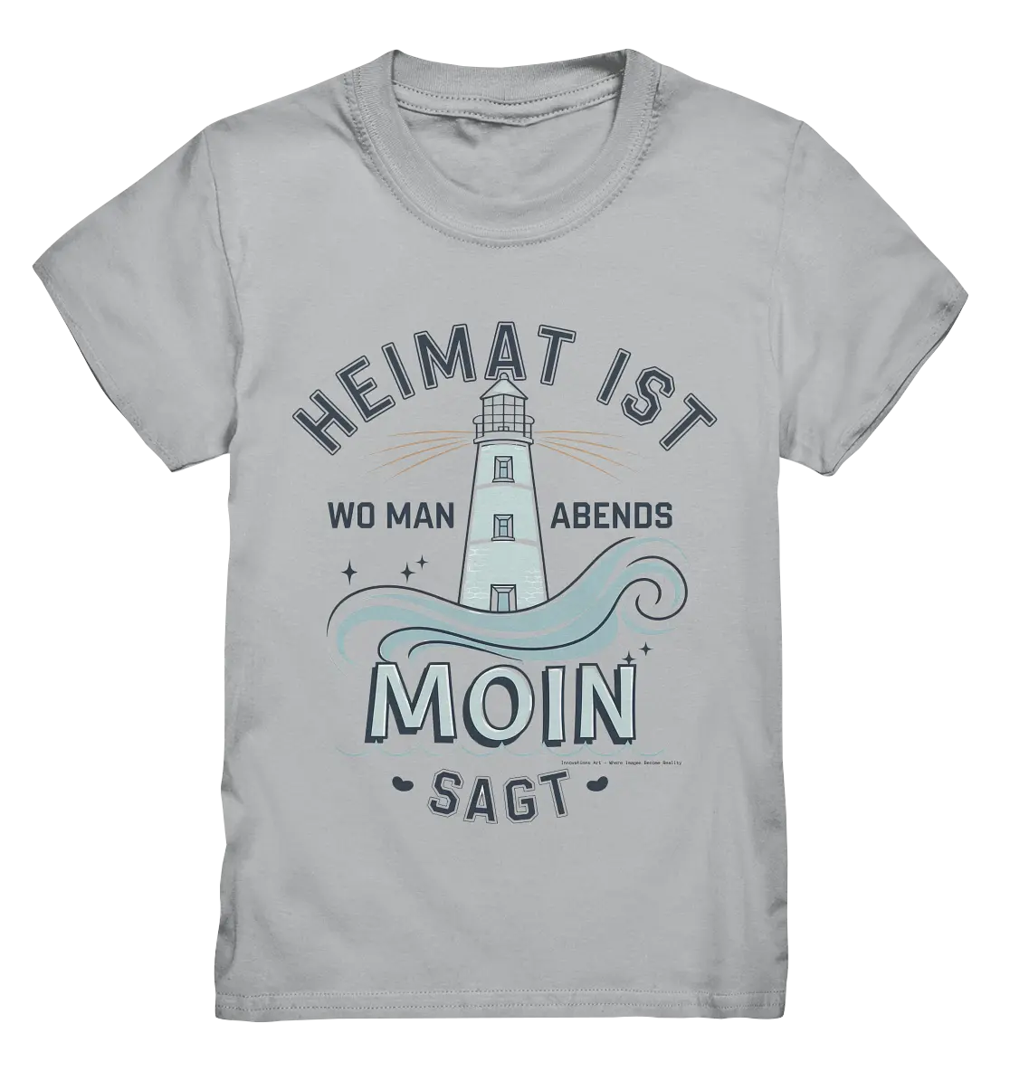 Heimat ist, wo man Moin sagt der Leuchtturm - Kids Premium Shirt Bright Lights Arts