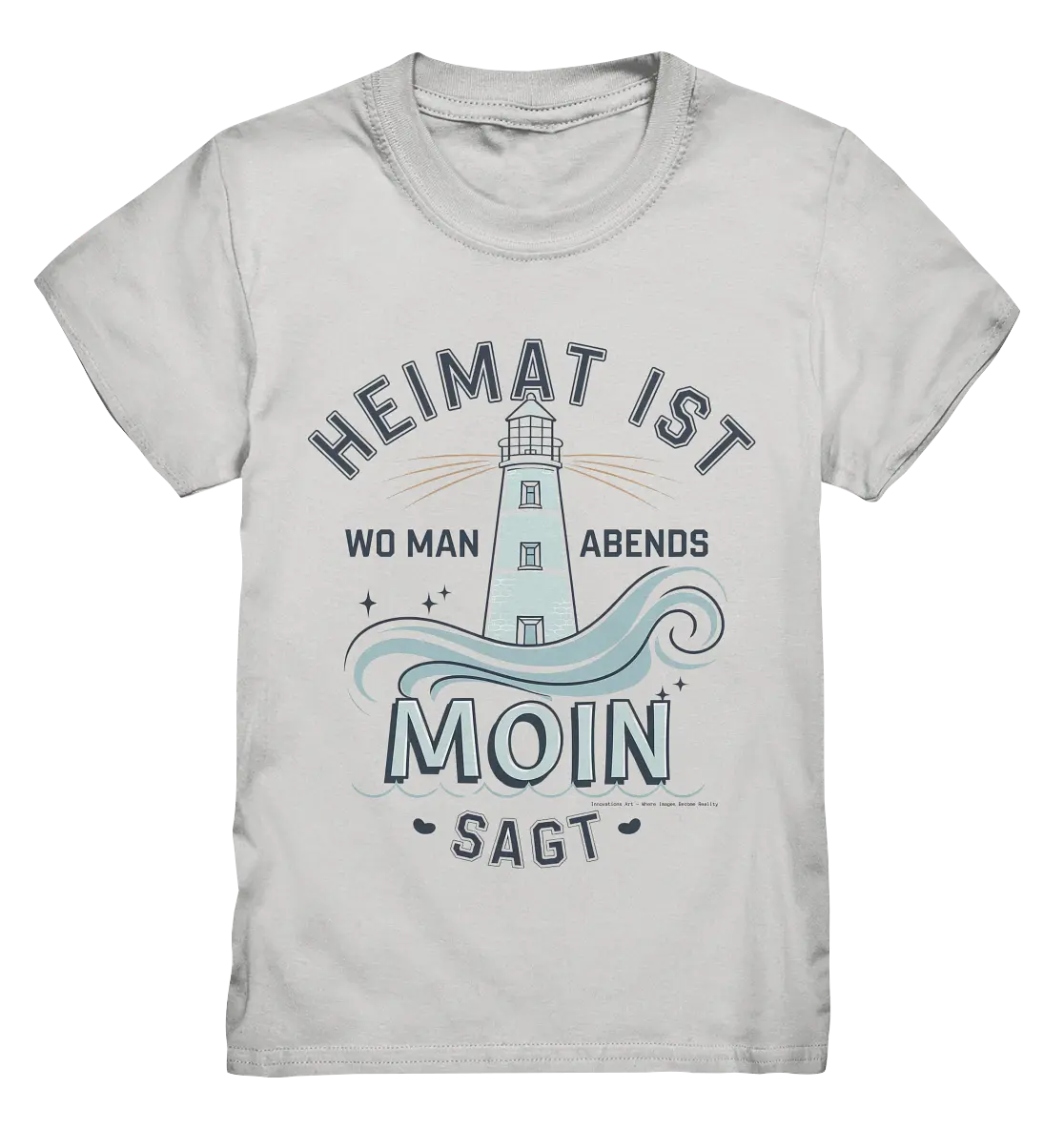 Heimat ist, wo man Moin sagt der Leuchtturm - Kids Premium Shirt Bright Lights Arts