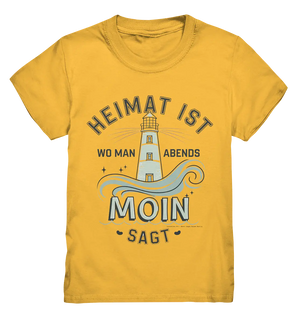 Heimat ist, wo man Moin sagt der Leuchtturm - Kids Premium Shirt Bright Lights Arts