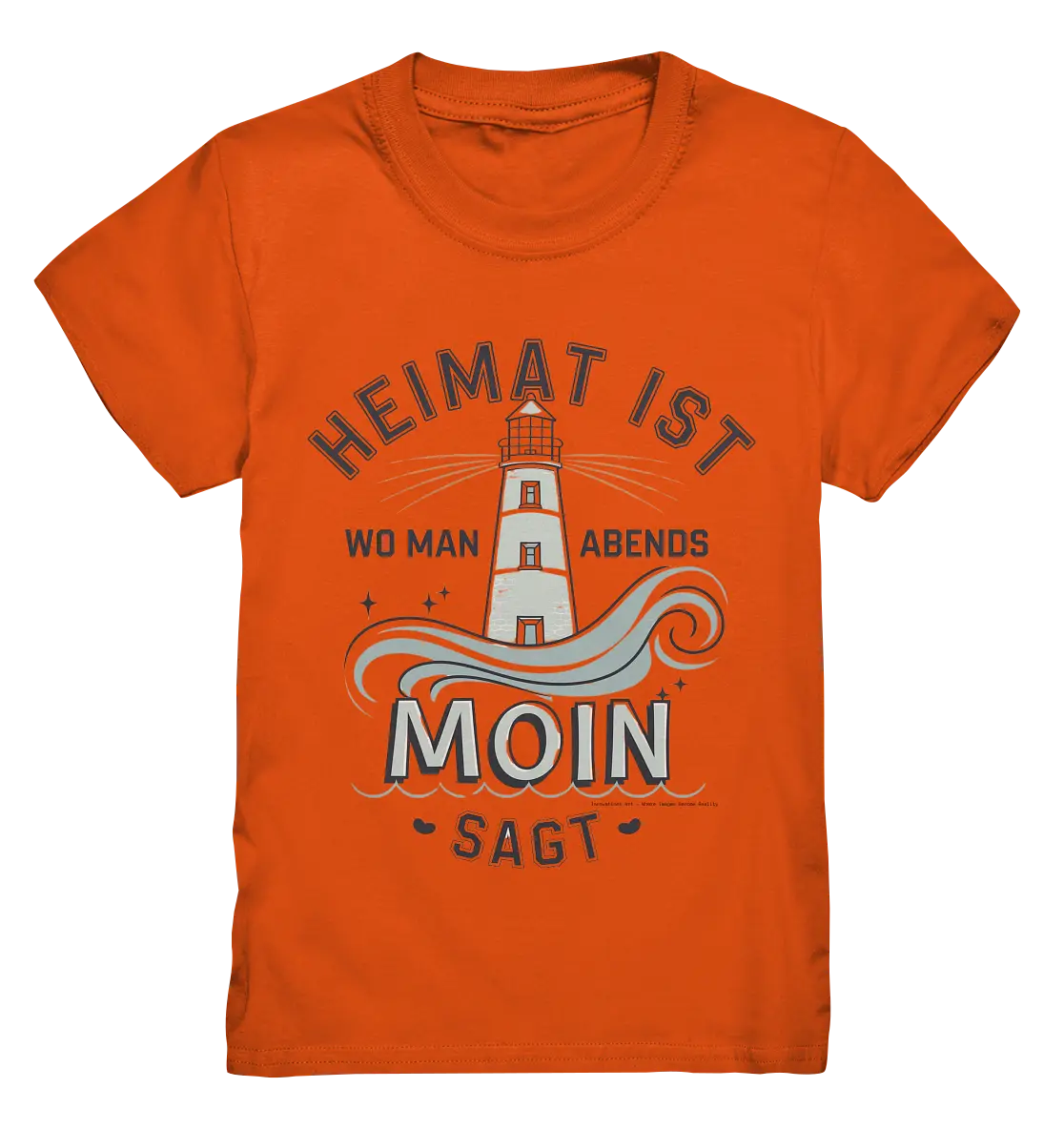 Heimat ist, wo man Moin sagt der Leuchtturm - Kids Premium Shirt Bright Lights Arts
