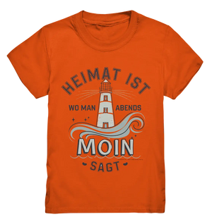 Heimat ist, wo man Moin sagt der Leuchtturm - Kids Premium Shirt Bright Lights Arts