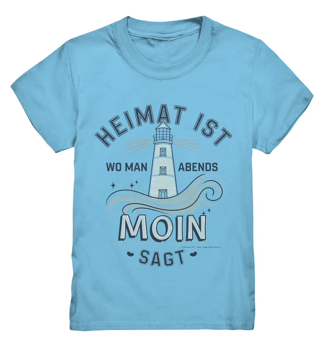 Heimat ist, wo man Moin sagt der Leuchtturm - Kids Premium Shirt Bright Lights Arts