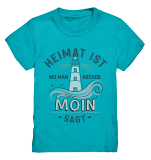 Heimat ist, wo man Moin sagt der Leuchtturm - Kids Premium Shirt Bright Lights Arts