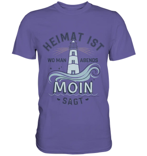 Heimat ist, wo man Moin sagt der Leuchtturm - Premium Shirt Bright Lights Arts