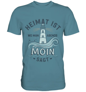 Heimat ist, wo man Moin sagt der Leuchtturm - Premium Shirt Bright Lights Arts
