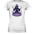 Hexen Illustration mit lila Kerzen und Pentagramm - Ladies Premium Shirt Bright Lights Arts