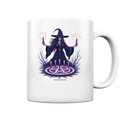 Hexen Illustration mit lila Kerzen und Pentagramm - Tasse glossy Bright Lights Arts