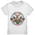 Hirsch mit Weihnachtspullover & Hanteln - Kids Premium Shirt Bright Lights Arts