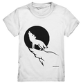 Howlender Wolf vor dunklem Mond - Kids Premium Shirt Bright Lights Arts