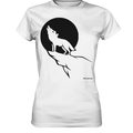 Howlender Wolf vor dunklem Mond - Ladies Premium Shirt Bright Lights Arts