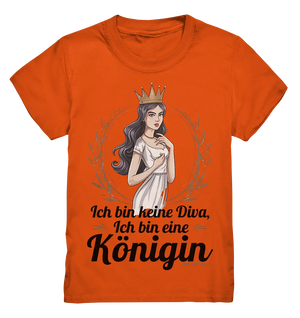 ICH BIN KEINE DIVA ICH BIN EINE KÖNIGIN Majestätisches Design - Kids Premium Shirt Bright Lights Arts