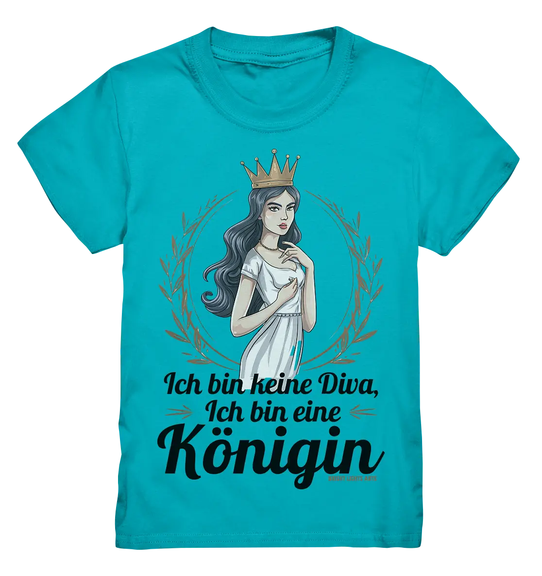 ICH BIN KEINE DIVA ICH BIN EINE KÖNIGIN Majestätisches Design - Kids Premium Shirt Bright Lights Arts