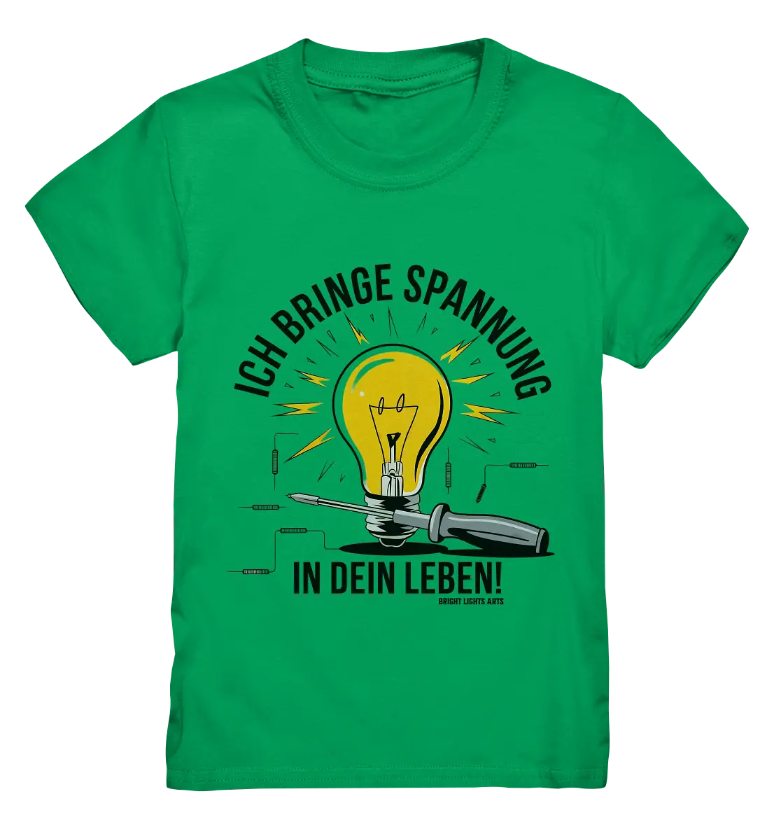 ICH BRINGE SPANNUNG IN DEIN LEBEN - Kids Premium Shirt Bright Lights Arts