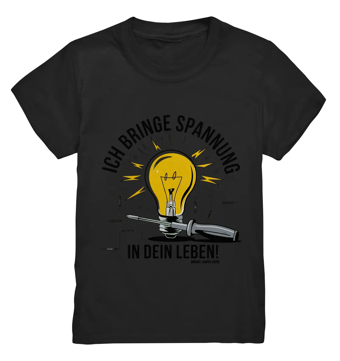 ICH BRINGE SPANNUNG IN DEIN LEBEN - Kids Premium Shirt Bright Lights Arts