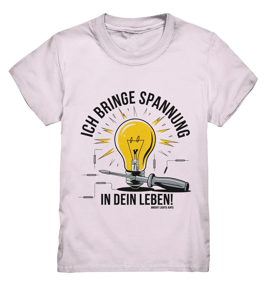 ICH BRINGE SPANNUNG IN DEIN LEBEN - Kids Premium Shirt Bright Lights Arts
