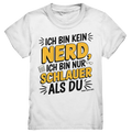 Ich bin kein Nerd – Schlauer Statement-Spruch - Kids Premium Shirt Bright Lights Arts