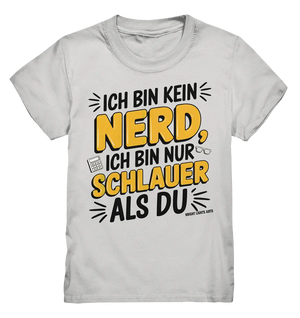 Ich bin kein Nerd – Schlauer Statement-Spruch - Kids Premium Shirt Bright Lights Arts