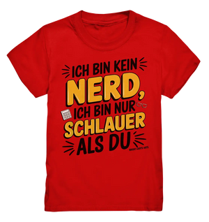 Ich bin kein Nerd – Schlauer Statement-Spruch - Kids Premium Shirt Bright Lights Arts