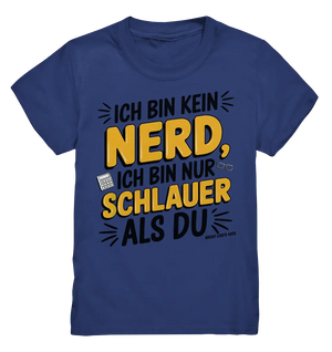 Ich bin kein Nerd – Schlauer Statement-Spruch - Kids Premium Shirt Bright Lights Arts