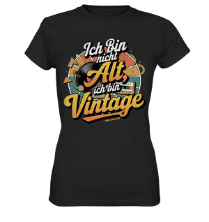 Ich bin nicht Alt, ich bin Vintage – Retro-Statement - Ladies Premium Shirt Bright Lights Arts