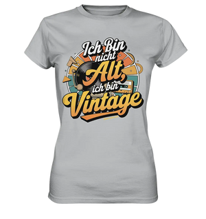 Ich bin nicht Alt, ich bin Vintage – Retro-Statement - Ladies Premium Shirt Bright Lights Arts