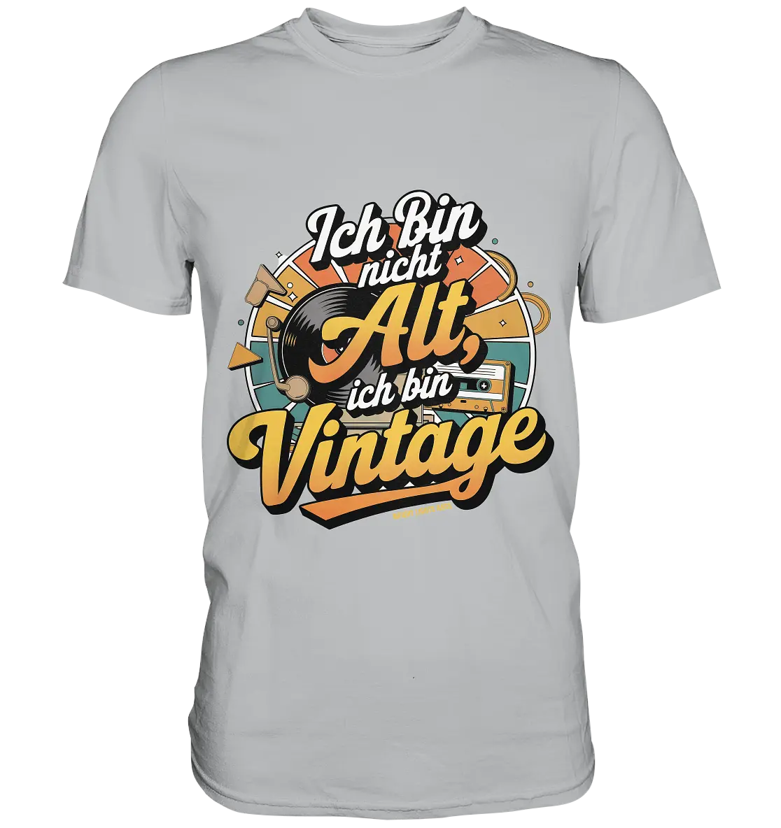 Ich bin nicht Alt, ich bin Vintage – Retro-Statement - Premium Shirt Bright Lights Arts