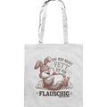 Ich bin nicht fett ich bin flauschig Hase - Baumwolltasche Bright Lights Arts