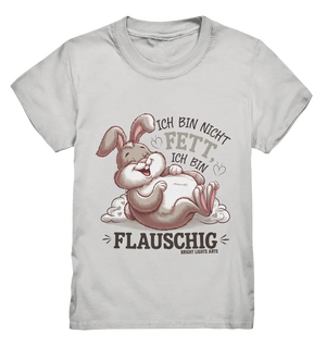 Ich bin nicht fett ich bin flauschig Hase - Kids Premium Shirt Bright Lights Arts