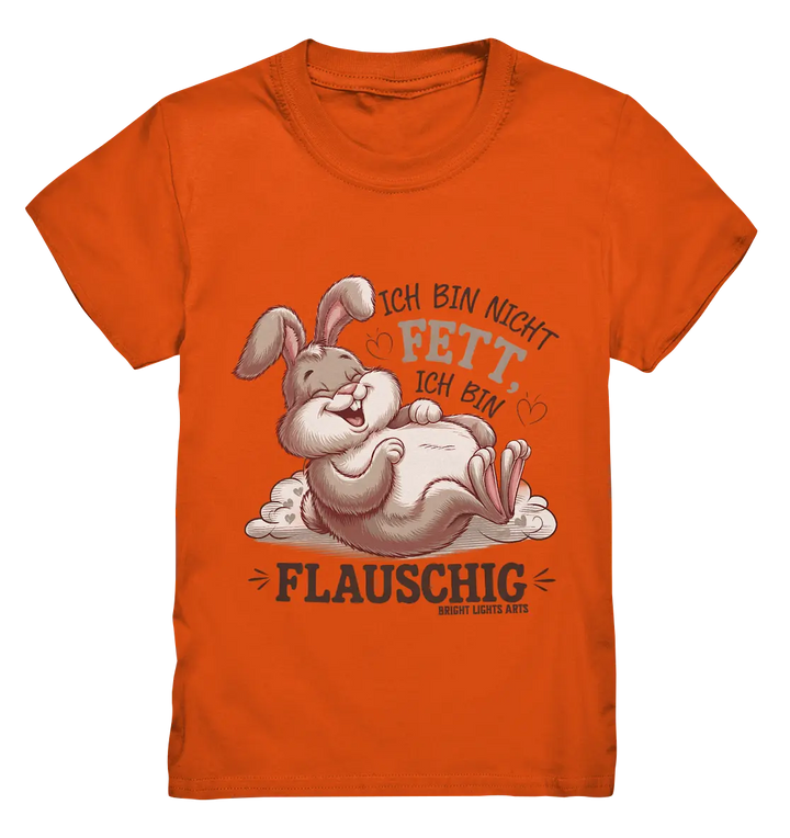 Ich bin nicht fett ich bin flauschig Hase - Kids Premium Shirt Bright Lights Arts