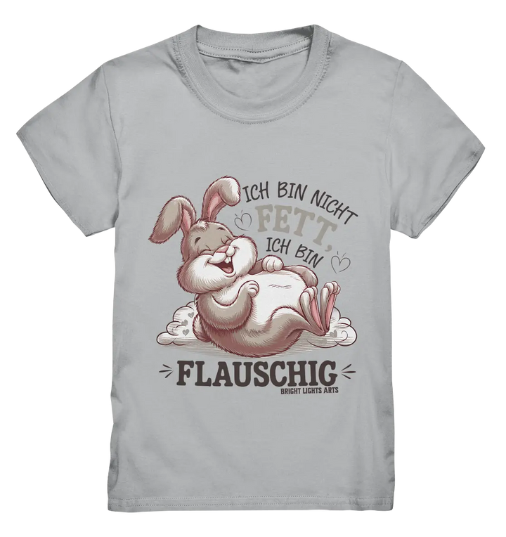 Ich bin nicht fett ich bin flauschig Hase - Kids Premium Shirt Bright Lights Arts