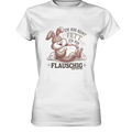 Ich bin nicht fett ich bin flauschig Hase - Ladies Premium Shirt Bright Lights Arts