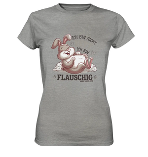 Ich bin nicht fett ich bin flauschig Hase - Ladies Premium Shirt Bright Lights Arts
