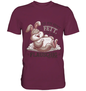 Ich bin nicht fett ich bin flauschig Hase - Premium Shirt Bright Lights Arts