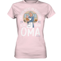 Ich bin nicht im Ruhestand Oma mit Baby in der Küche Warmherzige Familienillustration - Ladies Premium Shirt Bright Lights Arts