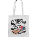Ich bin nicht tollpatschig - Baumwolltasche Bright Lights Arts
