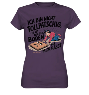 Ich bin nicht tollpatschig - Ladies Premium Shirt Bright Lights Arts