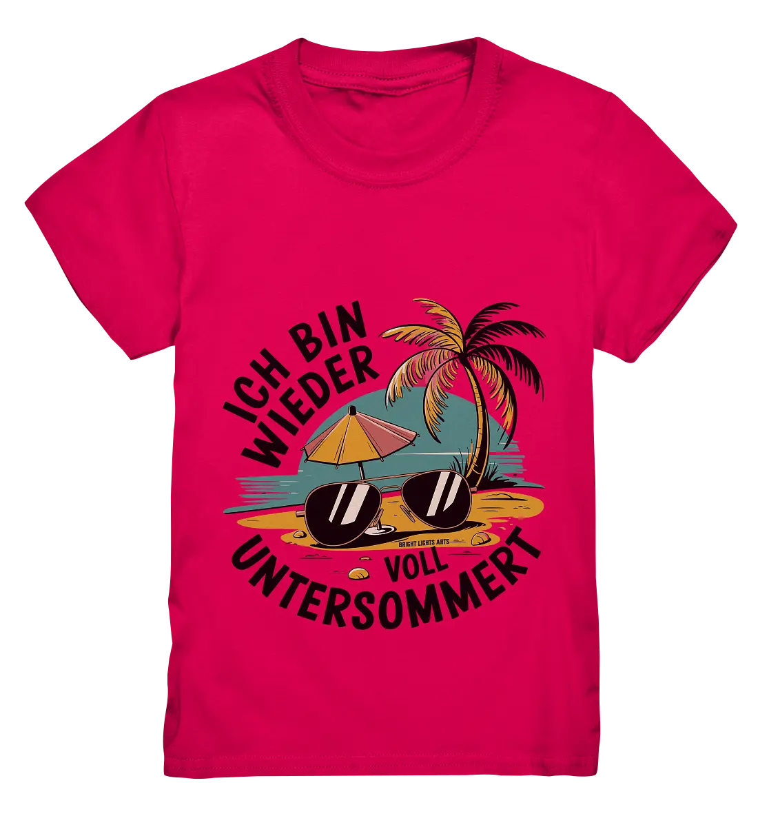 Ich bin wieder voll untersommert  Sommer und Strand - Kids Premium Shirt Bright Lights Arts