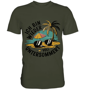 Ich bin wieder voll untersommert  Sommer und Strand - Premium Shirt Bright Lights Arts