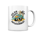 Ich bin wieder voll untersommert  Sommer und Strand - Tasse glossy Bright Lights Arts