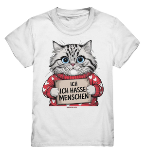 Ich hasse Menschen bunte Katze - Kids Premium Shirt Bright Lights Arts
