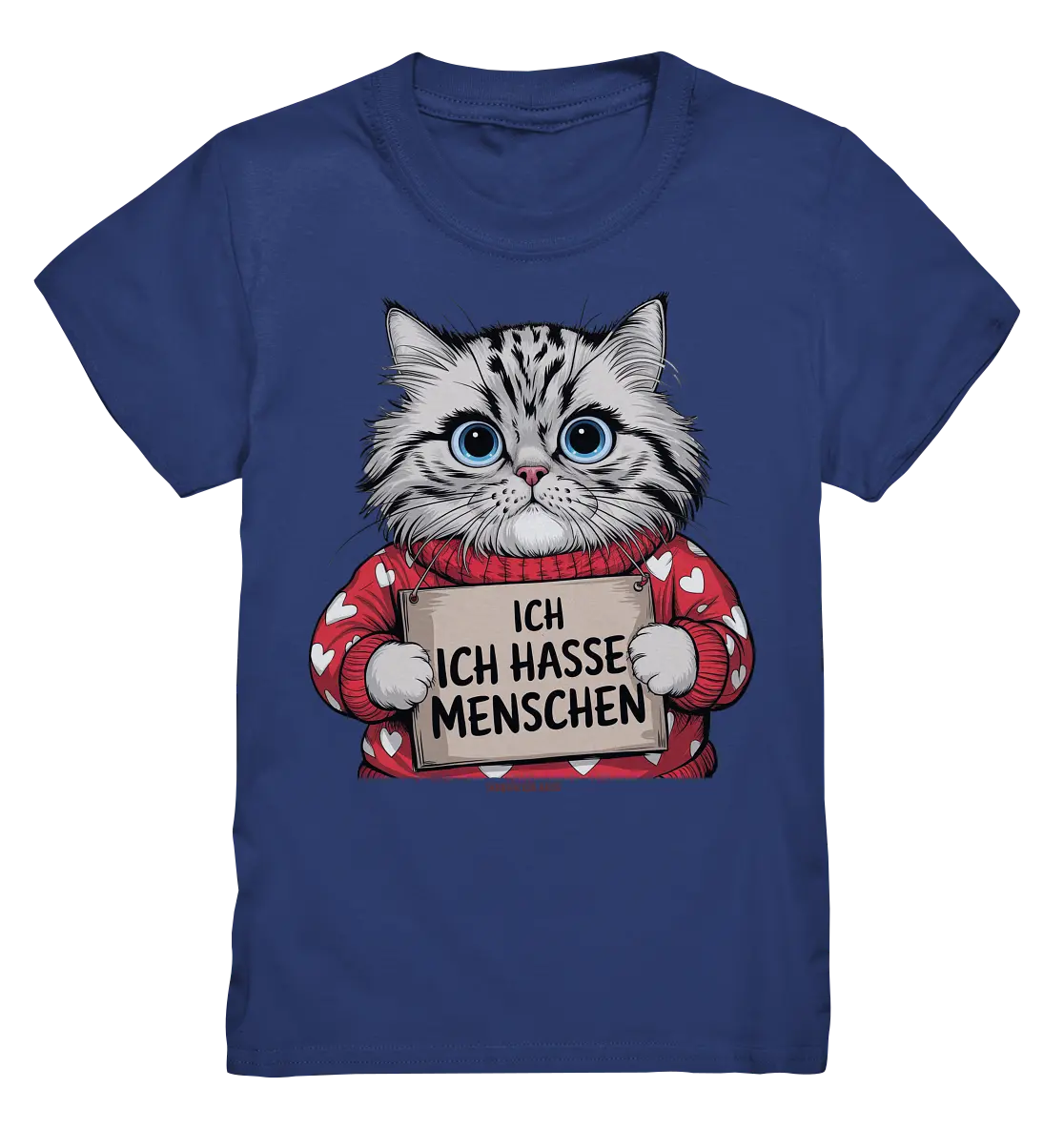Ich hasse Menschen bunte Katze - Kids Premium Shirt Bright Lights Arts