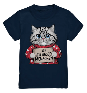 Ich hasse Menschen bunte Katze - Kids Premium Shirt Bright Lights Arts