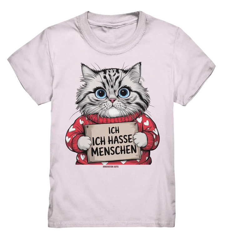 Ich hasse Menschen bunte Katze - Kids Premium Shirt Bright Lights Arts