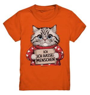 Ich hasse Menschen bunte Katze - Kids Premium Shirt Bright Lights Arts