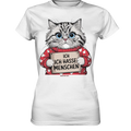 Ich hasse Menschen bunte Katze - Ladies Premium Shirt Bright Lights Arts