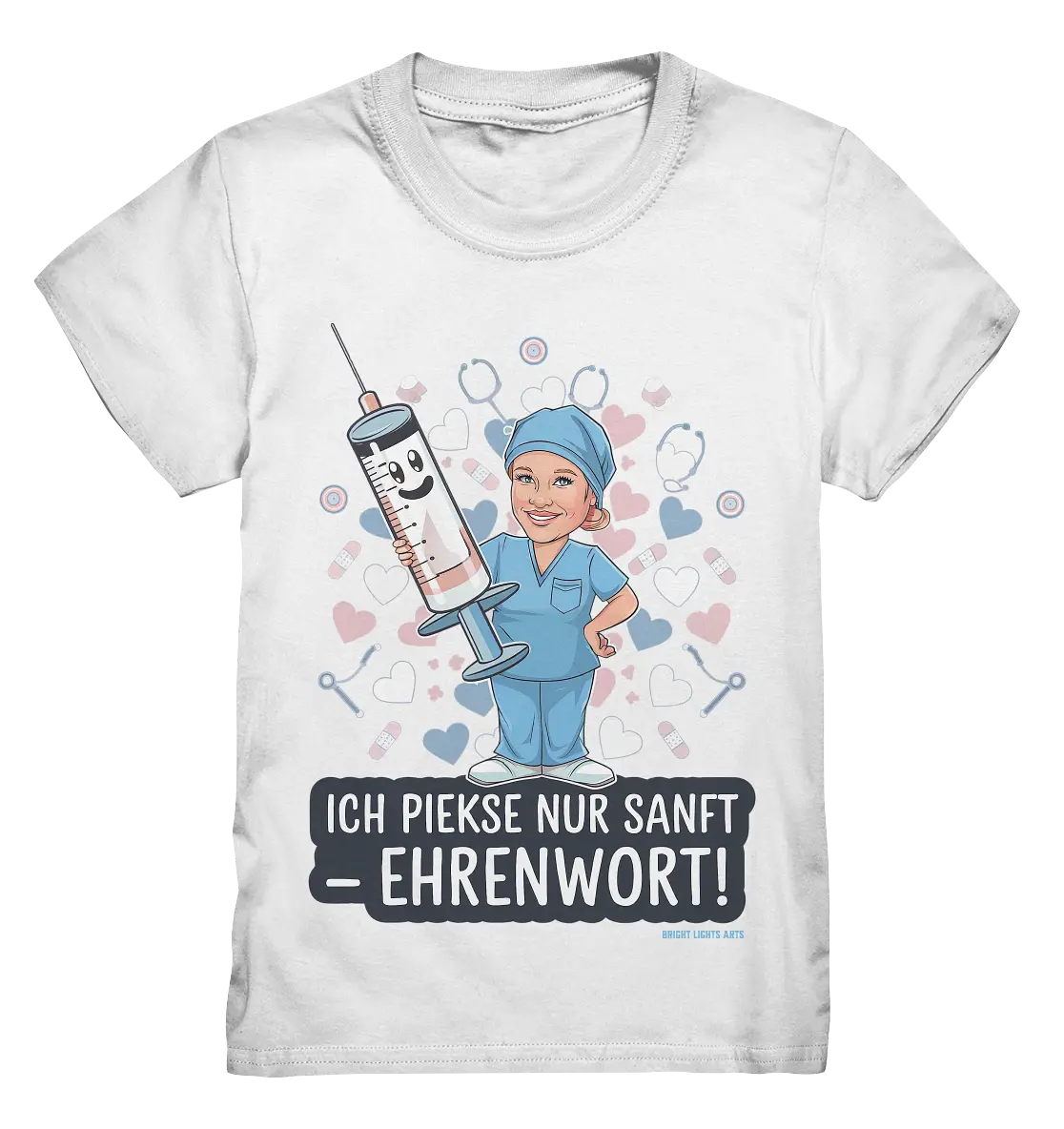 Ich piekse nur sanft - Ehrenwort! - Kids Premium Shirt Bright Lights Arts